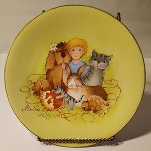 Haviland Limoges 1980 Mother's Day Collector Plate "A Child's World", 1st In Ser